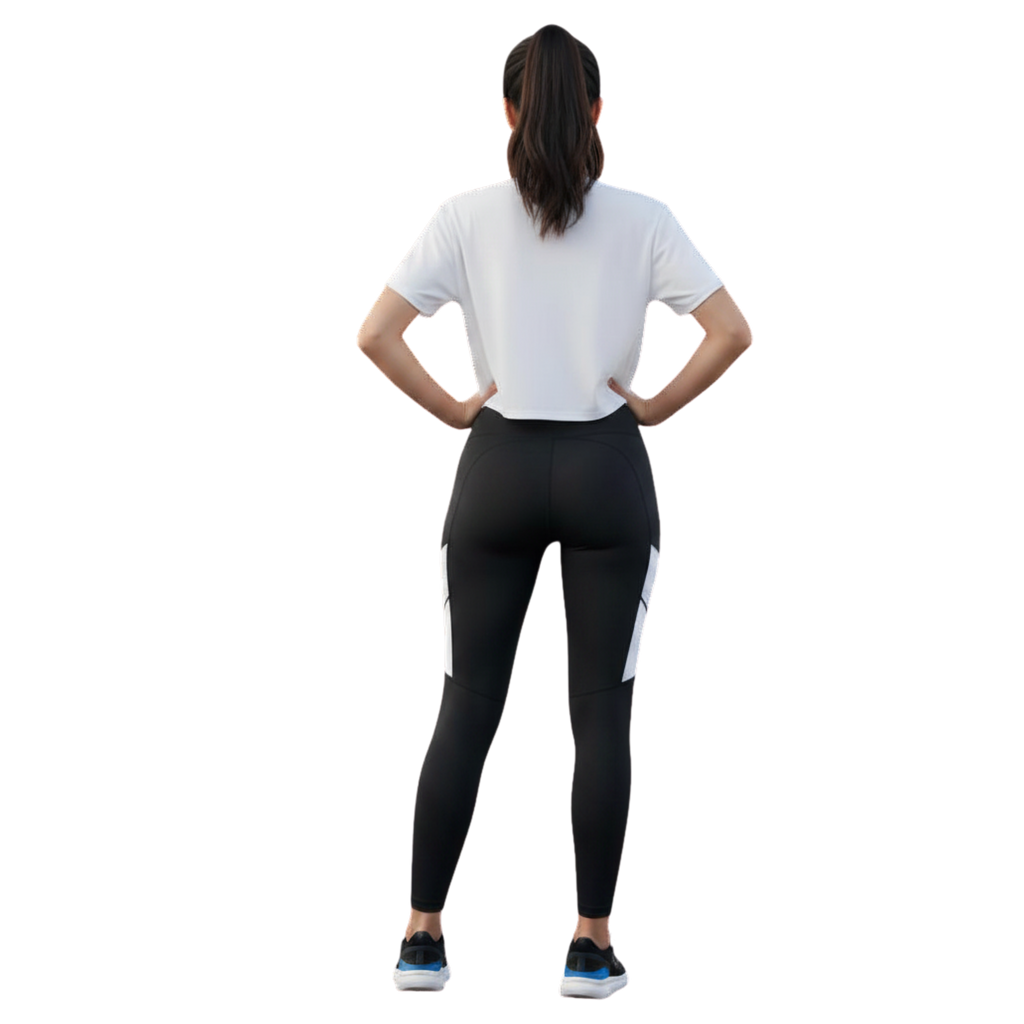 Women's TriDri Crop Top  tshirt gym black final