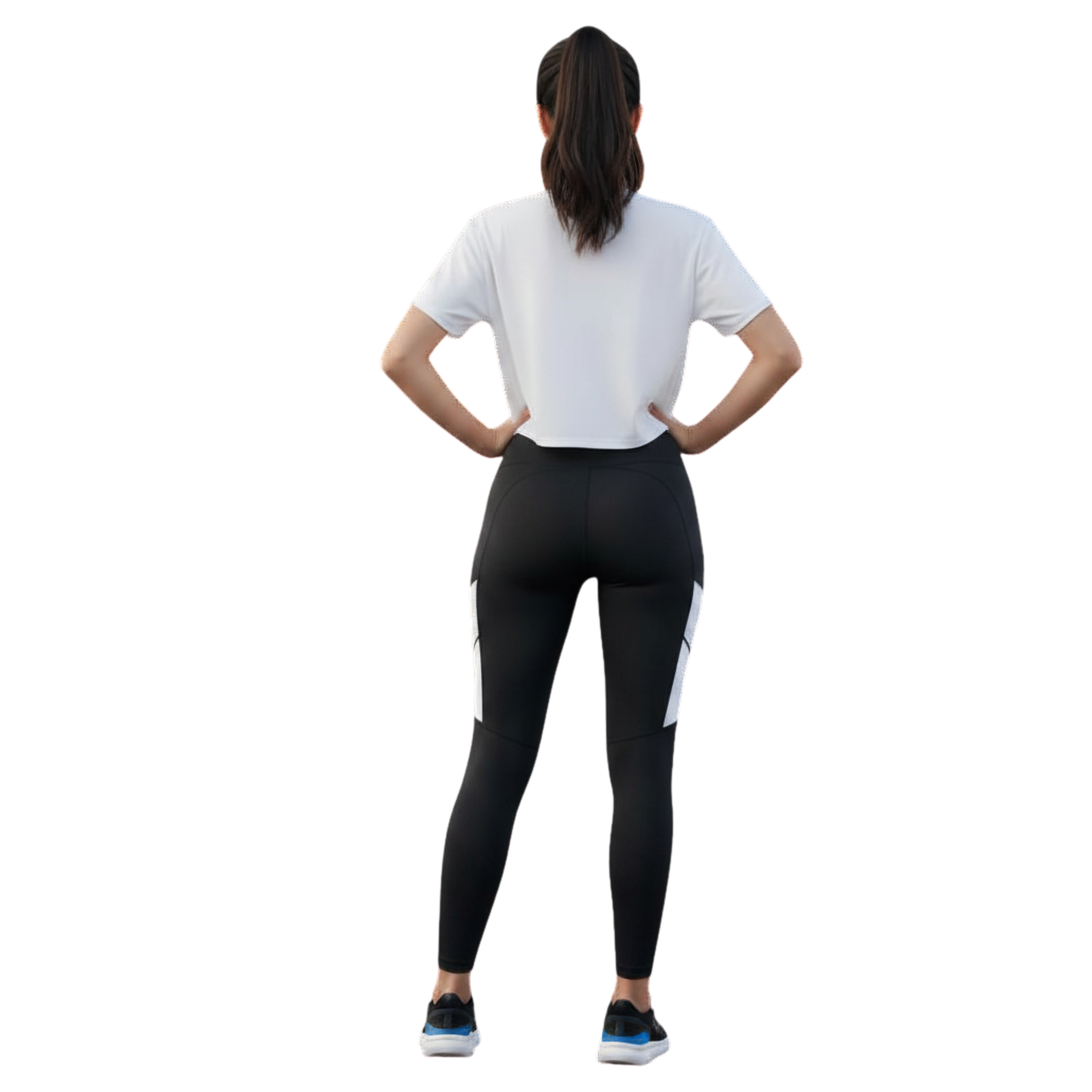 Women's TriDri Crop Top  tshirt gym black final