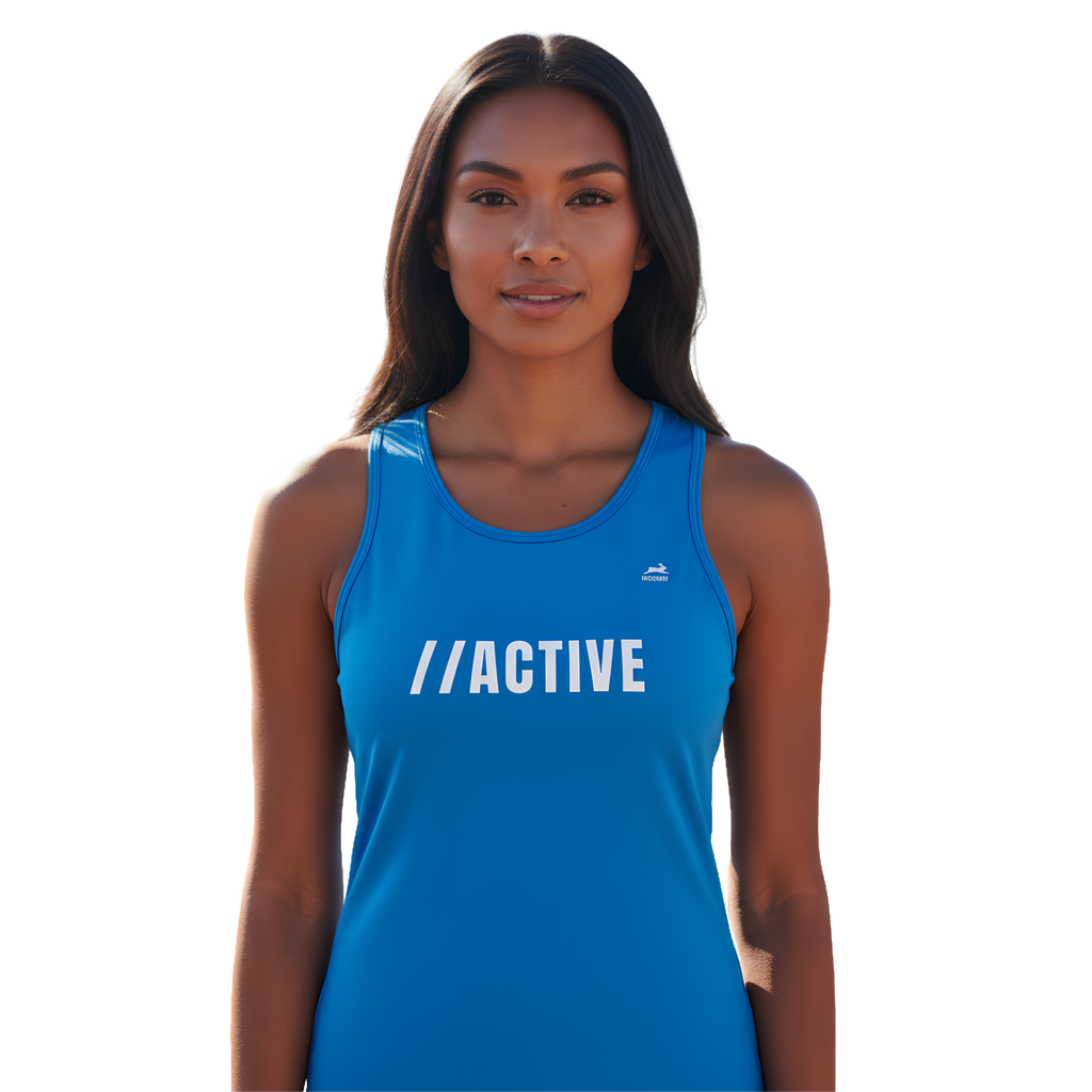 Women’s TriDri Recycled Performance Slim Racerback Vest active vest black